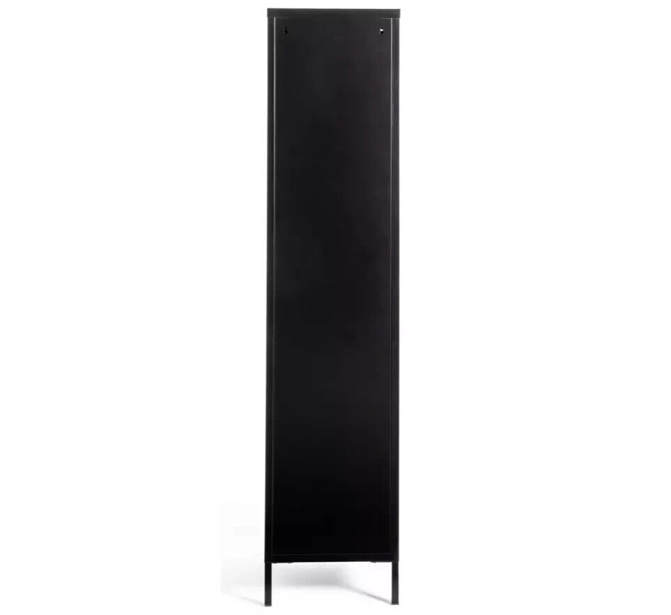 Habitat Stevie Tall 1 Door 4 Shelves Locker - Black
