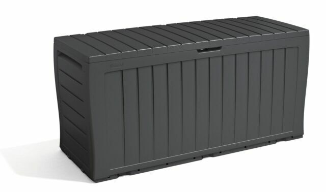 Keter Marvel Plus 270L Garden Storage Box - Grey | Outdoor Storage